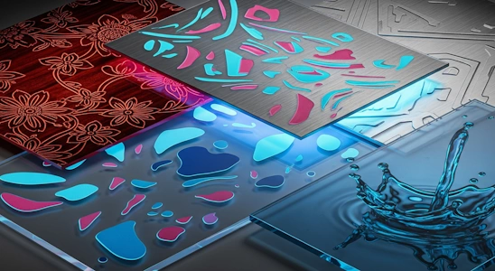 Premium 3D UV textuur voorbeeld