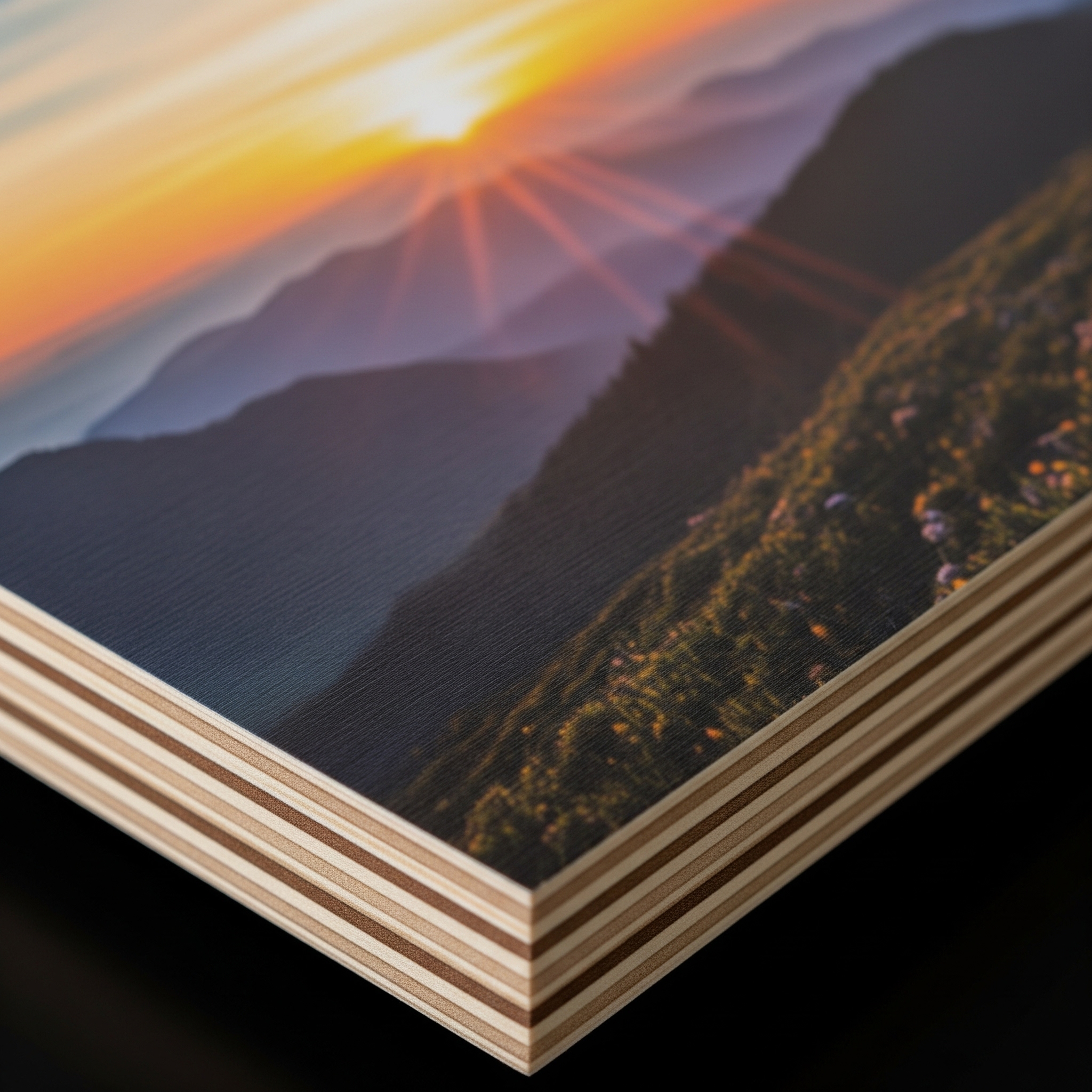 Detail van multiplex hout textuur en kwaliteit